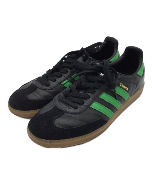 adidas（アディダス）adidas (アディダス) スニーカー ブラック×グリーン サイズ:US9.5、UK9、FR43.5、cm27.5、CN265の古着・服飾アイテム