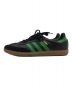 adidas (アディダス) スニーカー ブラック×グリーン サイズ:US9.5、UK9、FR43.5、cm27.5、CN265：14800円