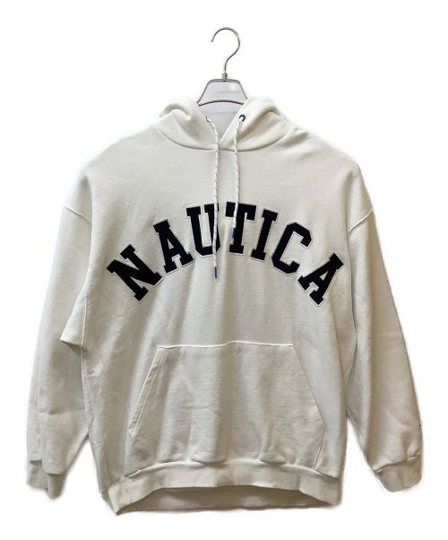 NAUTICA（ノーティカ）NAUTICA (ノーティカ) プルオーバーパーカー ホワイト サイズ:Lの古着・服飾アイテム