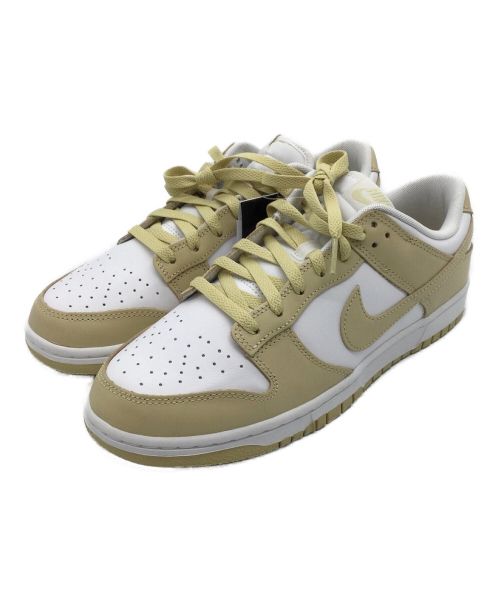 NIKE（ナイキ）NIKE (ナイキ) ローカットスニーカー ベージュ×ホワイト サイズ:UK8、EUR42.5、cm27、BR40.5、CN270(2.5)の古着・服飾アイテム