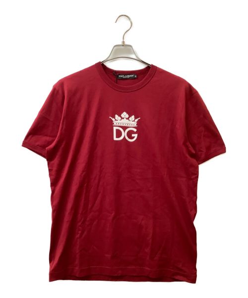 DOLCE & GABBANA（ドルチェ＆ガッバーナ）DOLCE & GABBANA (ドルチェ＆ガッバーナ) プリントTシャツ レッド サイズ:52の古着・服飾アイテム