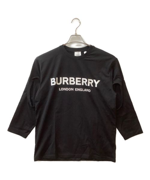 BURBERRY（バーバリー）BURBERRY (バーバリー) 長袖プリントTシャツ ブラック サイズ:Mの古着・服飾アイテム