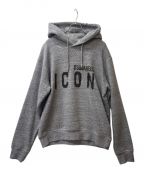 DSQUARED2ディースクエアード）の古着「ICON SPRAY SWEATSHIRT」｜グレー