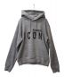 DSQUARED2（ディースクエアード）の古着「ICON SPRAY SWEATSHIRT」｜グレー