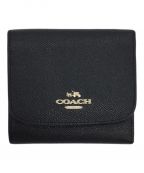 COACHコーチ）の古着「3つ折り財布」｜ブラック