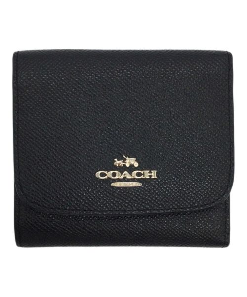 COACH（コーチ）COACH (コーチ) 3つ折り財布 ブラックの古着・服飾アイテム