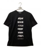 MSGMエムエスジーエム）の古着「ロゴプリントTシャツ」｜ブラック