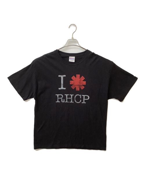 Hanes（ヘインズ）Hanes (ヘインズ) 00s RED HOT CHILI PEPPERS プリントバンドTシャツ ブラック×レッド サイズ:XLの古着・服飾アイテム