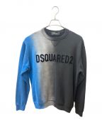 DSQUARED2ディースクエアード）の古着「GRADIENT LOGO SWEATSHIRT」｜ブラック×ブルー