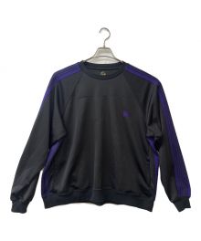 Needles（ニードルズ）の古着「TRACK CREWNECK SHIRT」｜ブラック×パープル