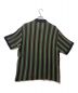 Supreme (シュプリーム) Open Knit Stripe Zip Polo ブラック×ブラウン×グリーン サイズ:XL：18000円