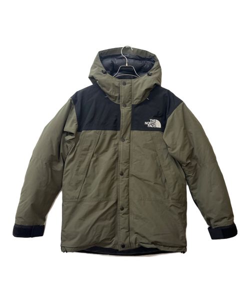 THE NORTH FACE（ザ ノース フェイス）THE NORTH FACE (ザ ノース フェイス) Mountain Down Jacket ニュートープ (オリーブ×ブラック) サイズ:XLの古着・服飾アイテム