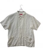 SUPREMEシュプリーム）の古着「Mesh Panel Linen S/S SHIRT 24ss」｜ホワイト