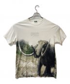 KITHキス）の古着「animal print tee」｜ホワイト×グリーン