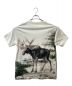 KITH (キス) animal print tee ホワイト×グリーン サイズ:S：6000円