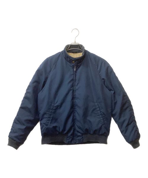 Eddie Bauer（エディーバウアー）Eddie Bauer (エディーバウアー) 70-80s 黒タグ前期 リブダウンジャケット ネイビー サイズ:Mの古着・服飾アイテム