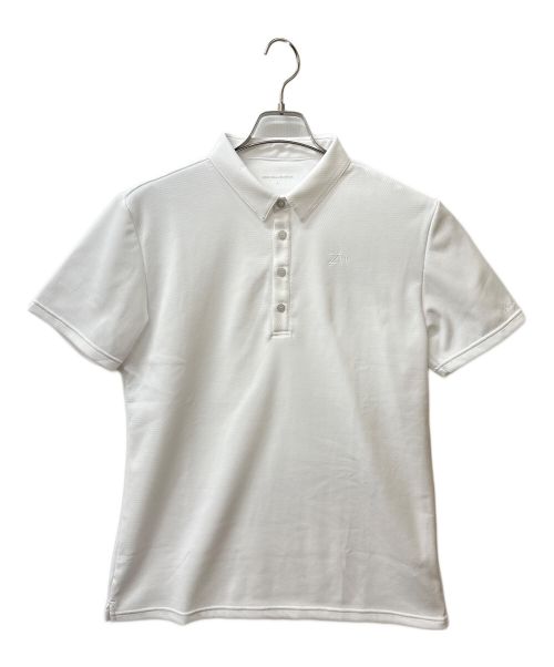 ZERO HALLIBURTON（ゼロハリバートン）ZERO HALLIBURTON (ゼロハリバートン) CARAT Polo Shirts with Collor Band ホワイト サイズ:Ｌ 未使用品の古着・服飾アイテム