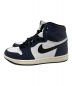 NIKE (ナイキ) AIR JORDAN 1 RETRO HIGH OG ネイビー×ホワイト サイズ:25.5cm：18000円