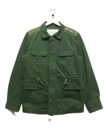 DIESEL（ディーゼル）の古着「レザーエルボーパッチM65ジャケット」｜グリーン