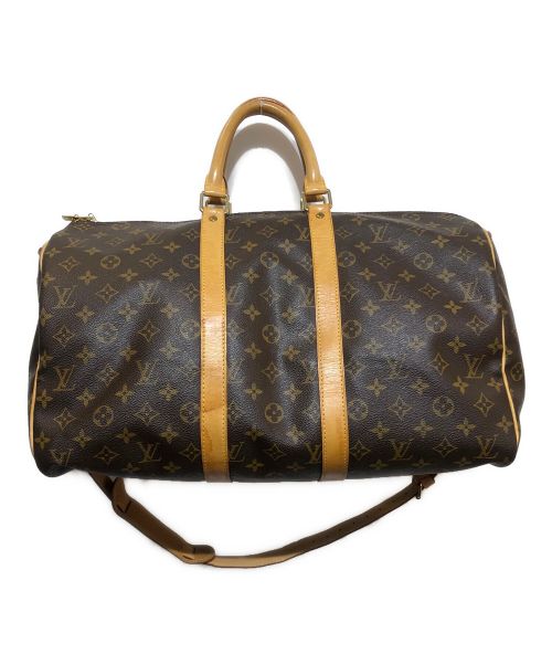 LOUIS VUITTON（ルイ ヴィトン）LOUIS VUITTON (ルイ ヴィトン) キーポル・バンドリエール45 ブラウンの古着・服飾アイテム