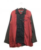 YUKI HASHIMOTOユウキハシモト）の古着「ライニングシャツ」｜ブラック×レッド