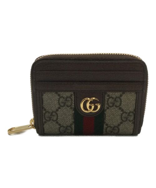 GUCCI（グッチ）GUCCI (グッチ) カードケース オフィディア ブラウンの古着・服飾アイテム