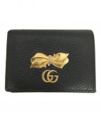 GUCCIグッチ）の古着「2つ折り財布」｜ブラック×ピンク