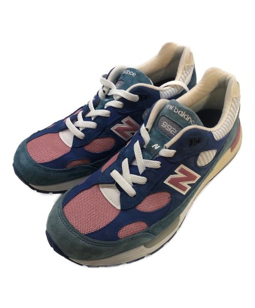 NEW BALANCE（ニューバランス）NEW BALANCE (ニューバランス) ローカットスニーカー ブルー×ピンク サイズ:26.5の古着・服飾アイテム