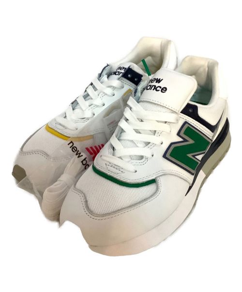 NEW BALANCE（ニューバランス）NEW BALANCE (ニューバランス) スニーカー ホワイト×ネイビー サイズ:JP25の古着・服飾アイテム