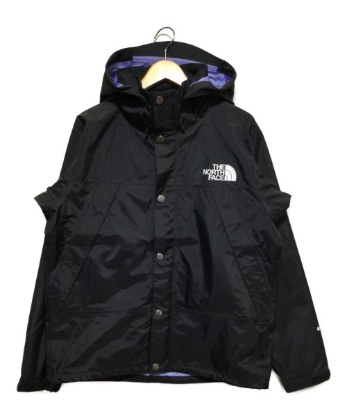 THE NORTH FACE（ザ ノース フェイス）THE NORTH FACE (ザ ノース フェイス) マウンテンレインテックスジャケット ブラック×パープル サイズ:Mの古着・服飾アイテム