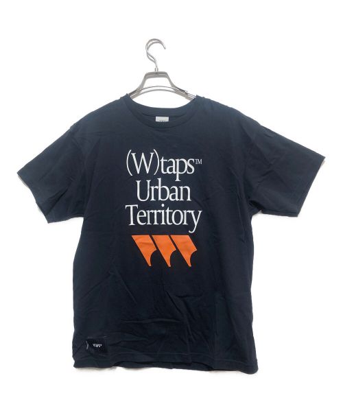 WTAPS（ダブルタップス）WTAPS (ダブルタップス) プリントTシャツ ネイビー サイズ:XLの古着・服飾アイテム