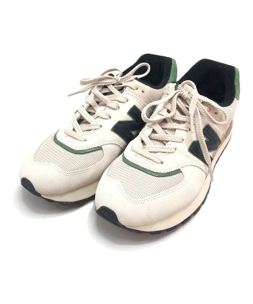 NEW BALANCE（ニューバランス）NEW BALANCE (ニューバランス) スニーカー アイボリー×グリーン サイズ:26.5の古着・服飾アイテム