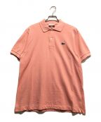 LACOSTEラコステ）の古着「ワンポイントロゴポロシャツ」｜ピンク