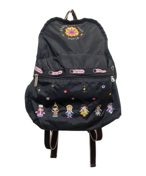 LeSportsac×DISNEY（レスポートサック×ディズニー）LeSportsac×DISNEY (レスポートサック×ディズニー) リュック ブラックの古着・服飾アイテム