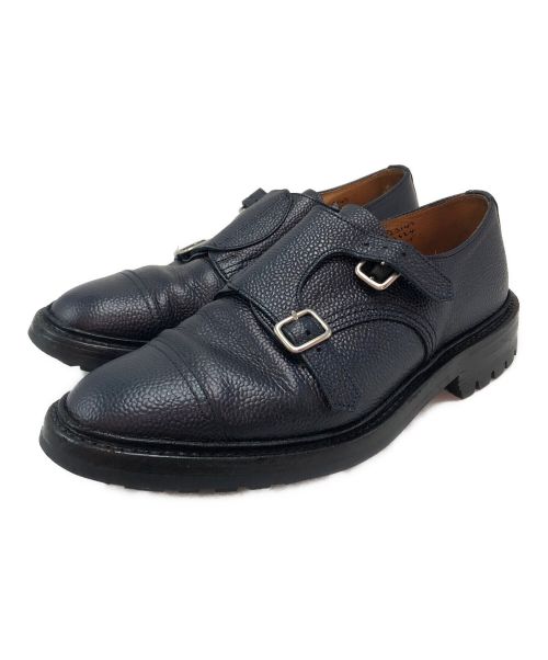 Tricker's（トリッカーズ）Tricker's (トリッカーズ) URBAN RESEARCH (アーバンリサーチ) Wモンクストラップシューズ ネイビー サイズ:8の古着・服飾アイテム