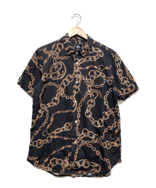 stussy（ステューシー）stussy (ステューシー) 半袖シャツ ブラック サイズ:Mの古着・服飾アイテム