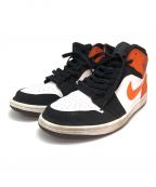 NIKEナイキ）の古着「AIR JORDAN 1 MID SHATTERED BACKBOARD」｜ブラック×オレンジ