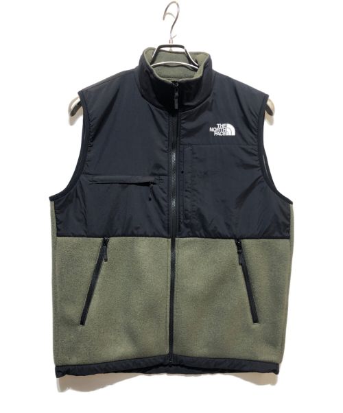 THE NORTH FACE（ザ ノース フェイス）THE NORTH FACE (ザ ノース フェイス) フリースベスト グリーン×ブラック サイズ:Sの古着・服飾アイテム