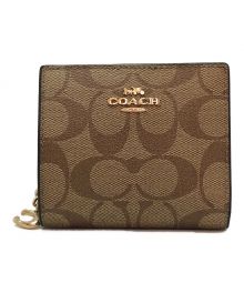 COACH（コーチ）の古着「2つ折り財布」｜ベージュ