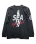 Hysteric Glamour (ヒステリックグラマー) WIND AND SEA (ウィンド アンド シー) 長袖カットソー ブラック サイズ:L 未使用品：14000円