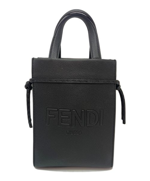 FENDI（フェンディ）FENDI (フェンディ) ショルダーバッグ/ゴートゥーショッパーSサイズ ブラックの古着・服飾アイテム