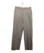 AURALEEオーラリー）の古着「WOOL KID MOHAIR KERSEY SLACKS」｜ブラウン