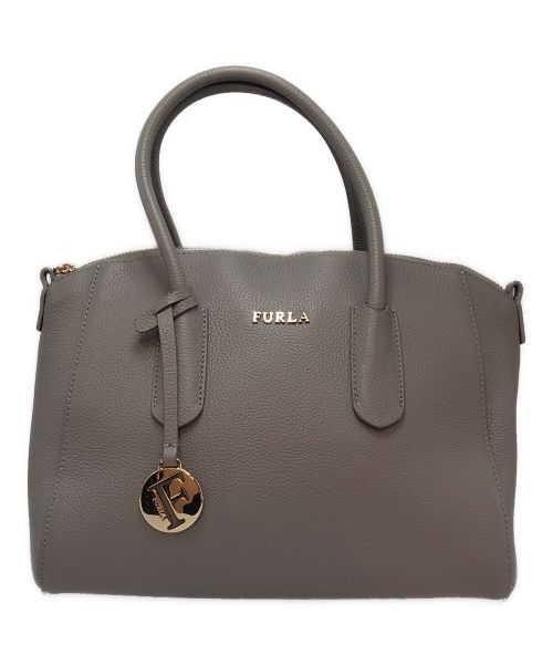 FURLA（フルラ）FURLA (フルラ) 2WAYハンドバッグ グレーの古着・服飾アイテム