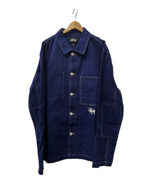 stussy ブラックデニムカバーオール xl ステューシー ジャケット