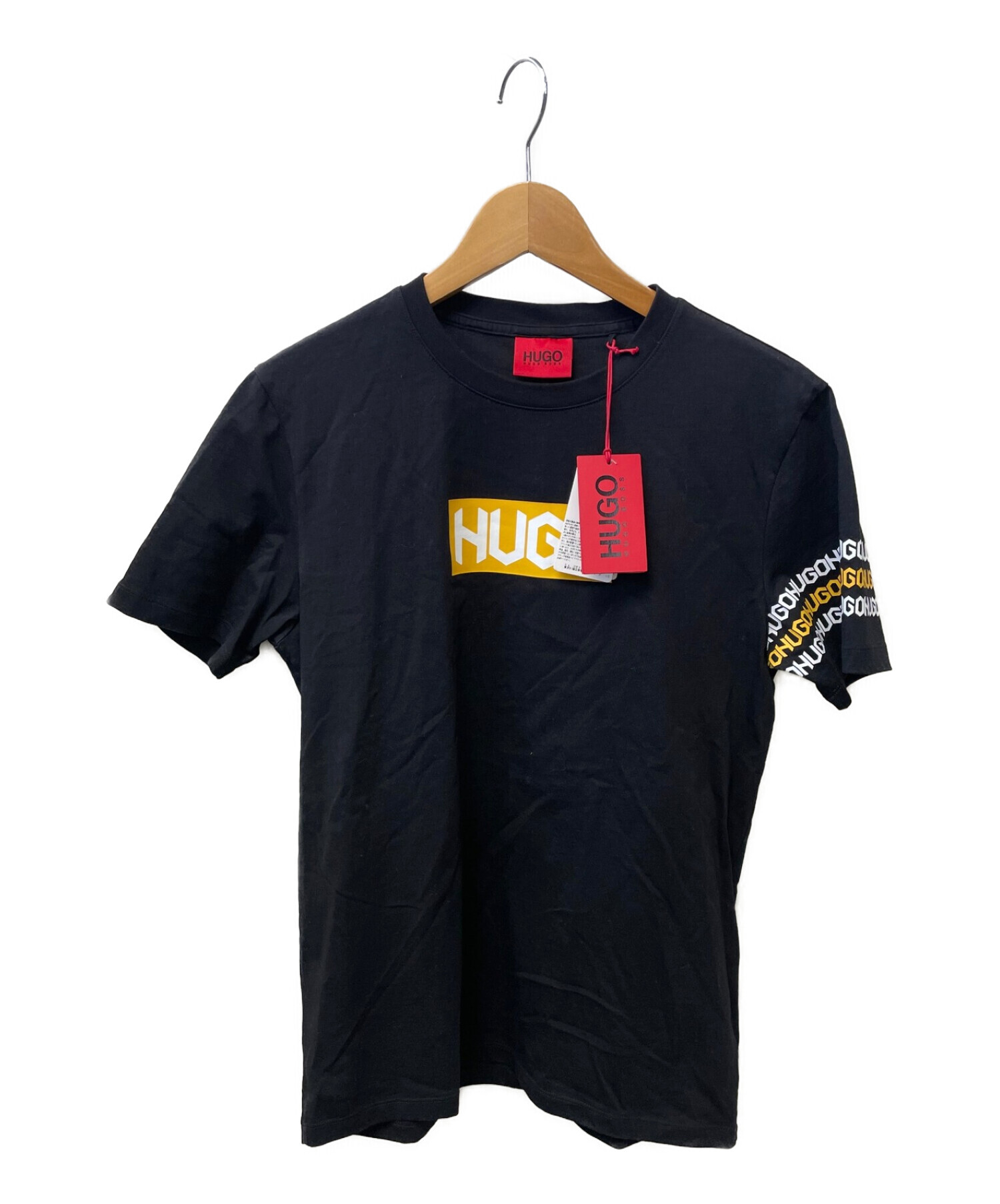 中古・古着通販】HUGO BOSS (ヒューゴ ボス) プリントTシャツ ブラック サイズ:S 未使用品｜ブランド・古着通販  トレファク公式【TREFAC FASHION】