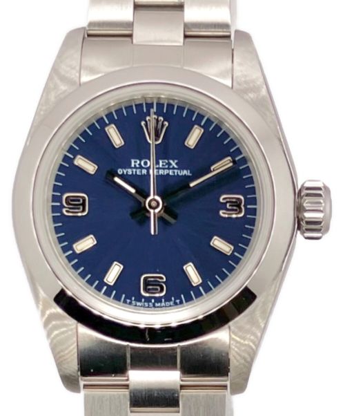 ROLEX（ロレックス）ROLEX (ロレックス) オイスター パーペチュアル レディ Ref.67180 ブルー サイズ:24の古着・服飾アイテム