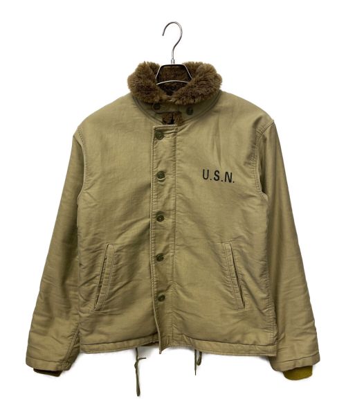 NAVY DEPARTMENT（ネイビーデパートメント）NAVY DEPARTMENT (ネイビーデパートメント) N1デッキジャケット カーキ サイズ:36の古着・服飾アイテム