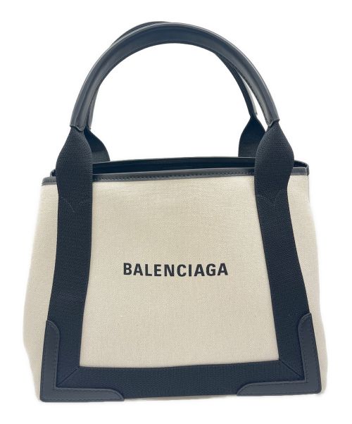 BALENCIAGA（バレンシアガ）BALENCIAGA (バレンシアガ) トートバッグ ホワイト×ブラックの古着・服飾アイテム