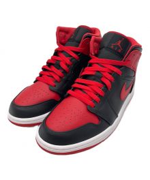 NIKE（ナイキ）の古着「AIR JORDAN 1 MID "ALTERNATE BRED"」｜ブラック×レッド