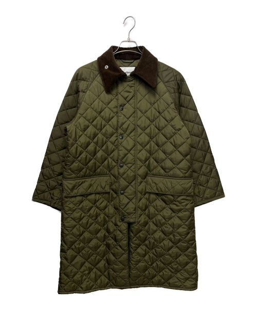 Barbour（バブアー）Barbour (バブアー) BURGHLEY QUILT NYLONキルティングコート カーキ サイズ:36の古着・服飾アイテム